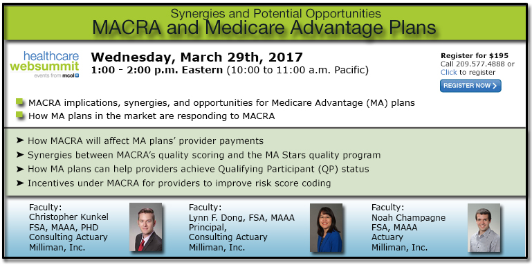 MACRA and Medicare Advantage Plans: Synergies and Potential Opportunities