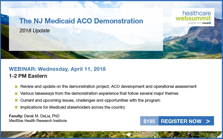 The NJ Medicaid ACO Demonstration - 2018 Update