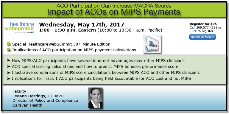  Impact of ACOs on MIPS Payments - ACO Participation Can Increase MACRA Scores