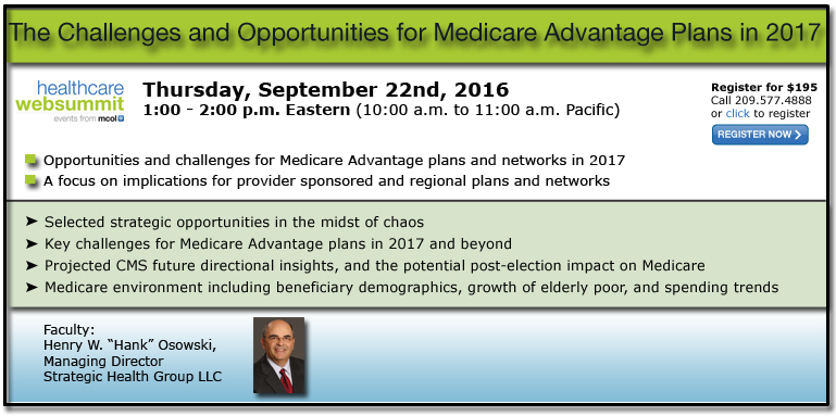 The Challenges and Opportunities for Medicare Advantage Plans in 2017