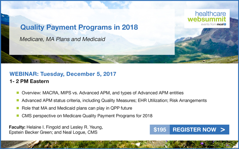 Quality Payment Programs in 2018: Medicare, MA Plans and Medicaid