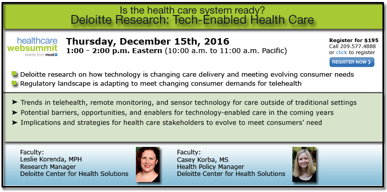 Deloitte Research: Tech-enabled health care: Is the health care system ready?