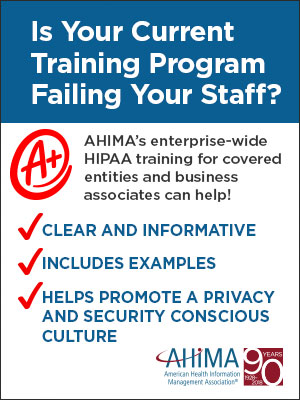 HIPAA TRAINING FOR CE AND BA